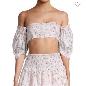 WeWoreWhat Coco Off-The-Shoulder Crop Top Sz XL